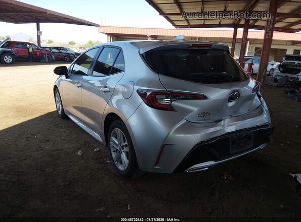 JTNK4RBE2K3054911 2019 TOYOTA COROLLA Silver Задня ліва чверть