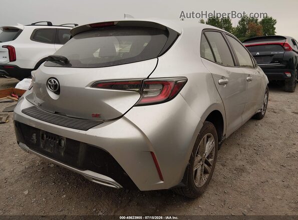 JTNK4RBE3K3011713 2019 TOYOTA COROLLA Silver Հետևի աջ