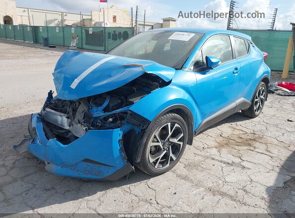 JTNKHMBX0K1055835 2019 TOYOTA C-HR Синий Передняя левая четверть