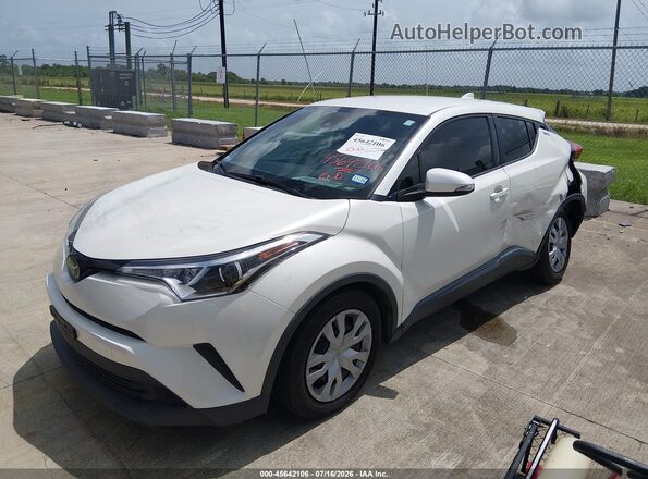 JTNKHMBX0K1060016 2019 TOYOTA C-HR White წინა მარცხენა ხედი სამი მეოთხედიდან