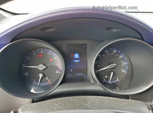JTNKHMBX0L1076346 2020 TOYOTA C-HR White Vista del cuadro de instrumentos