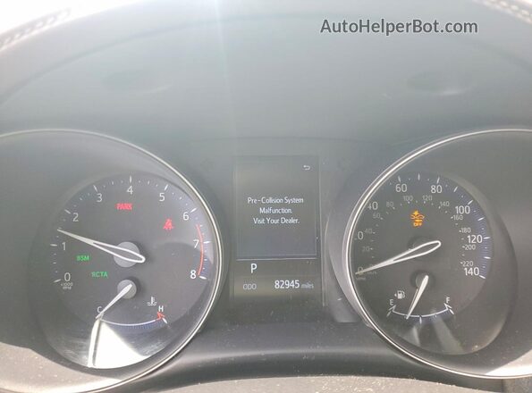 JTNKHMBX1K1015506 2019 TOYOTA C-HR White Widok zestawu wskaźników