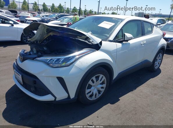 JTNKHMBX1M1098261 2021 TOYOTA C-HR White წინა მარცხენა ხედი სამი მეოთხედიდან