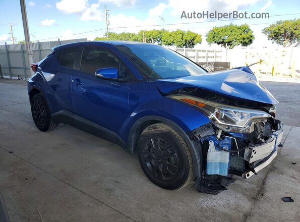 JTNKHMBX2K1023176 2019 TOYOTA C-HR Синий Передняя правая четверть