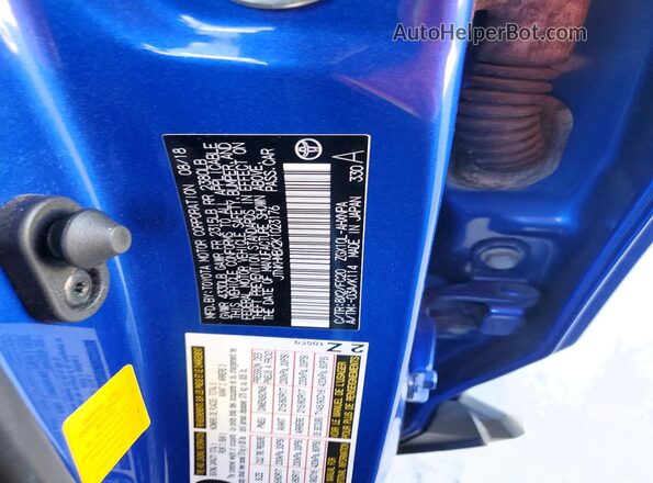 JTNKHMBX2K1023176 2019 TOYOTA C-HR Синий Панорамный вид салона 360°