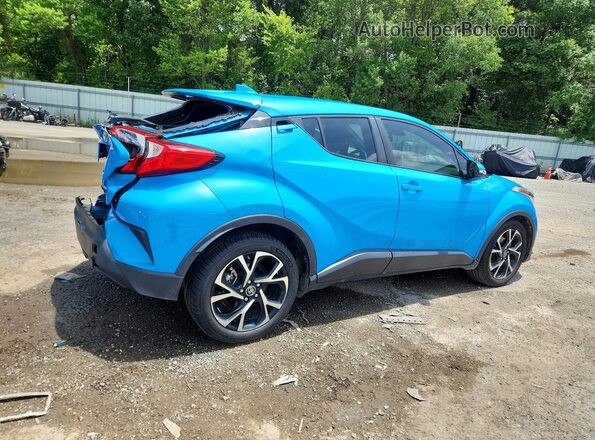 JTNKHMBX2K1051768 2019 TOYOTA C-HR Blue Tył prawy