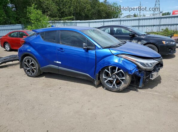JTNKHMBX8L1070844 2020 TOYOTA C-HR Blue Delantero derecho