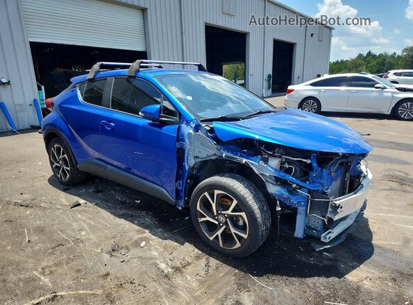 JTNKHMBX8L1085778 2020 TOYOTA C-HR Blue Передня права чверть