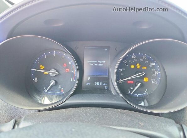 JTNKHMBX8L1085778 2020 TOYOTA C-HR Blue Вид щитка приладів