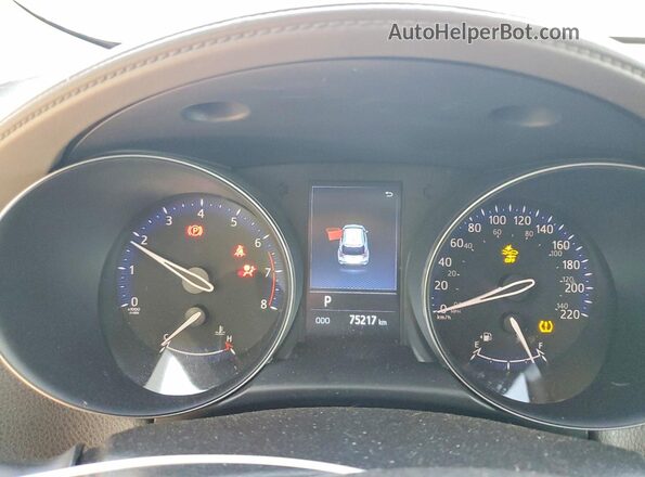 JTNKHMBX9L1086244 2020 TOYOTA C-HR Blue Instrument cluster view