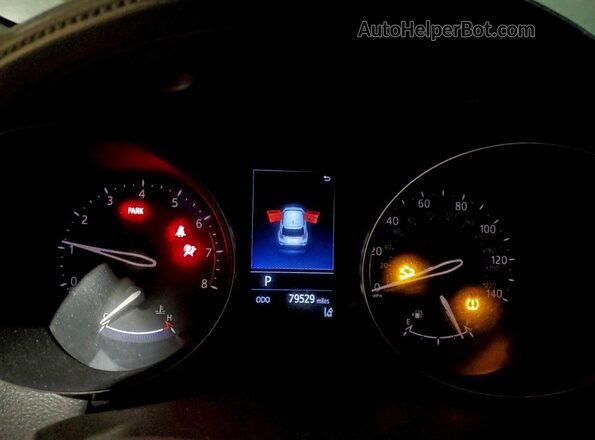 JTNKHMBXXM1126641 2021 TOYOTA C-HR Black Instrument cluster view