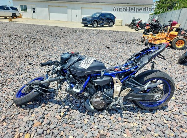 JYARM06E7GA008207 2016 YAMAHA FZ07 Blue უკანა მარჯვენა