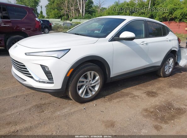 KL47LAEP0SB153772 2025 BUICK OTHER White Առջևի ձախ երեք քառորդ տեսարան
