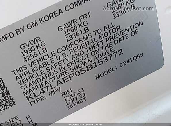 KL47LAEP0SB153772 2025 BUICK OTHER White Շարժիչի բաժամունքի տեսք