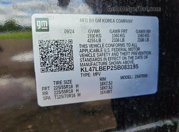 KL47LBEP2SB083195 2025 BUICK OTHER Black Widok komory silnika