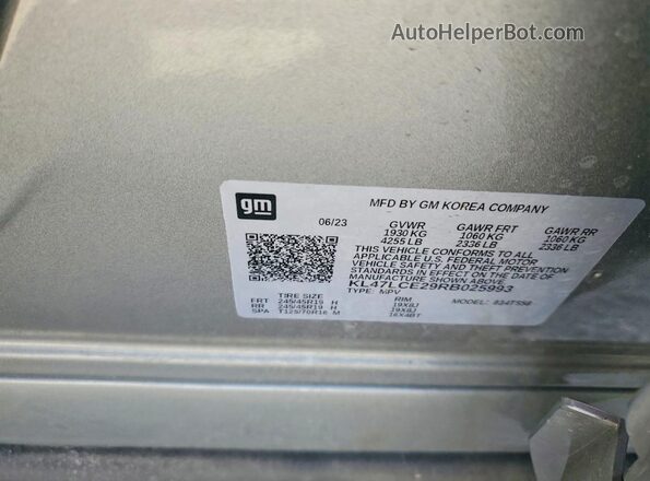 KL47LCE29RB025993 2024 BUICK OTHER Gray Панорамний вид салону 360°