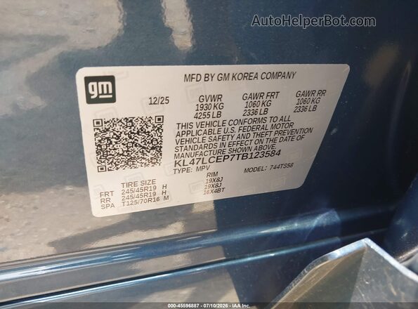 KL47LCEP7TB123584 2026 BUICK OTHER Blue Widok komory silnika