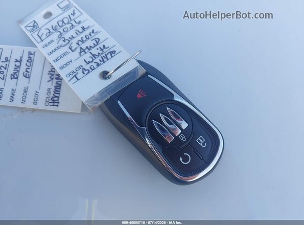 KL4AMESL1TB024470 2026 BUICK ENCORE White Vista del salpicadero