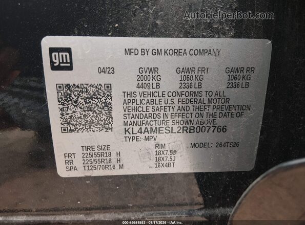 KL4AMESL2RB007766 2024 BUICK ENCORE Black Շարժիչի բաժամունքի տեսք