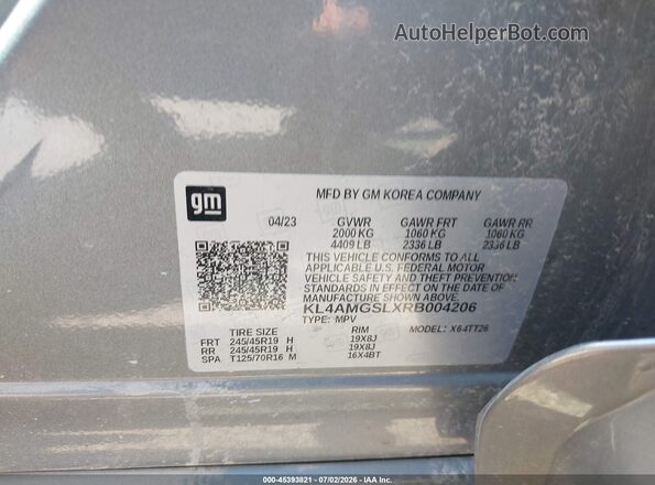 KL4AMGSLXRB004206 2024 BUICK ENCORE Gray Вид підкапотного простору