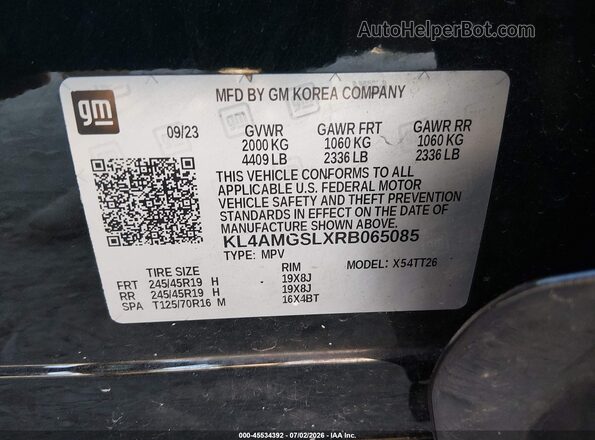 KL4AMGSLXRB065085 2024 BUICK ENCORE Черный Вид подкапотного пространства