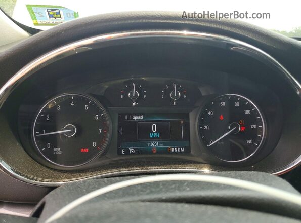 KL4CJ1SB2HB195754 2017 BUICK ENCORE White Widok zestawu wskaźników