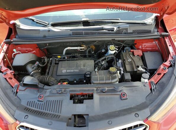 KL4CJ1SB2JB522272 2018 BUICK ENCORE Red უკანა სალონის ხედი