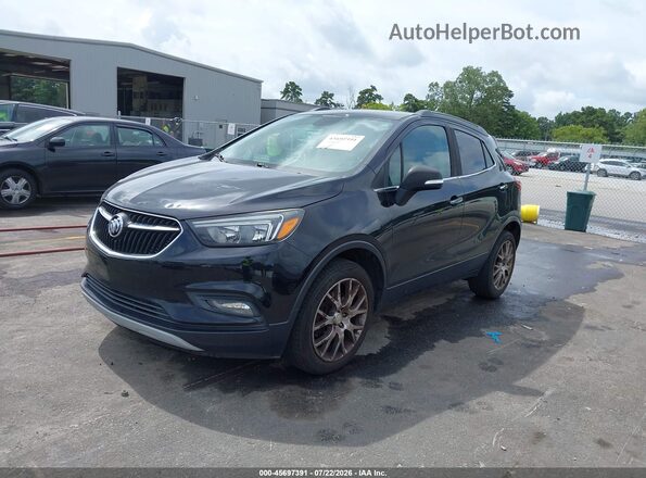 KL4CJ1SB2JB663763 2018 BUICK ENCORE Black Vista tres cuartos delantera izquierda