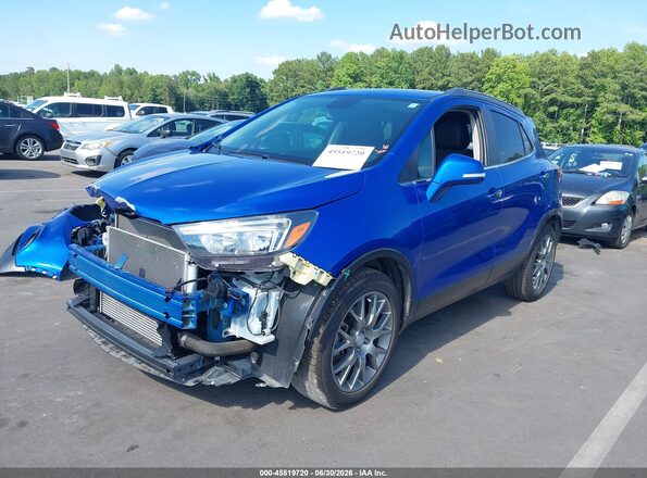 KL4CJ1SB3JB659267 2018 BUICK ENCORE Blue Առջևի ձախ երեք քառորդ տեսարան