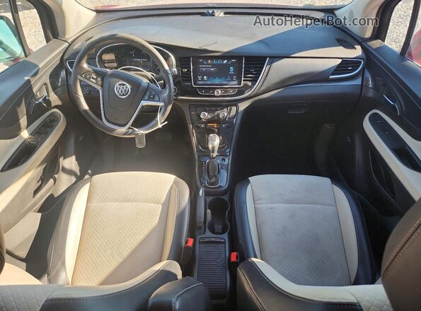 KL4CJ1SB7KB714126 2019 BUICK ENCORE Red Widok deski rozdzielczej