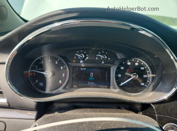 KL4CJ2SB5KB768353 2019 BUICK ENCORE White Вид щитка приладів