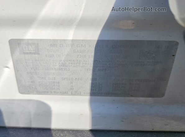 KL4CJ2SB5KB768353 2019 BUICK ENCORE White Вид підкапотного простору