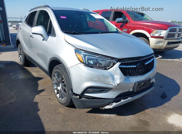 KL4CJ2SB6LB014301 2020 BUICK ENCORE Silver Front view