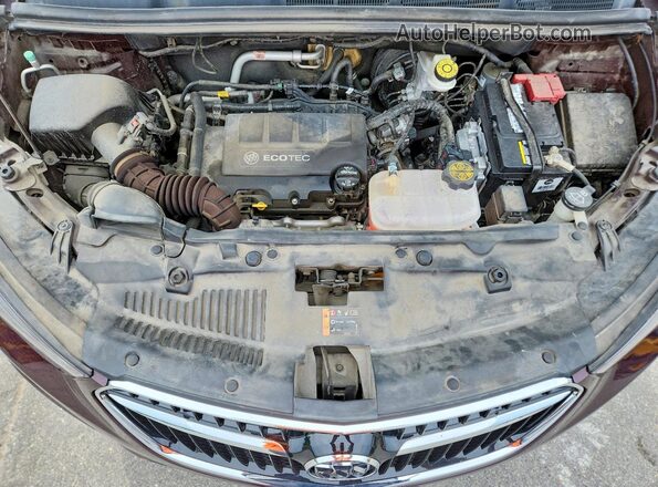 KL4CJ2SBXHB259531 2017 BUICK ENCORE Burgundy Вид підкапотного простору