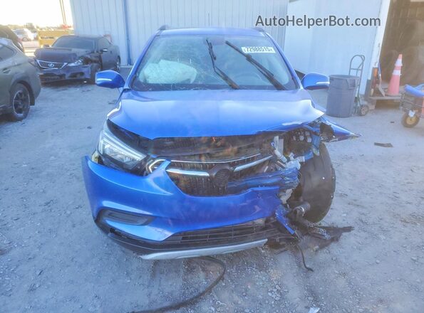 KL4CJASB0HB166477 2017 BUICK ENCORE Blue Front view