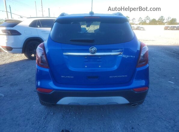 KL4CJASB0HB166477 2017 BUICK ENCORE Blue Rear view
