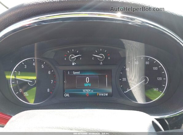 KL4CJASB0HB179634 2017 BUICK ENCORE Red Widok tylnych siedzeń