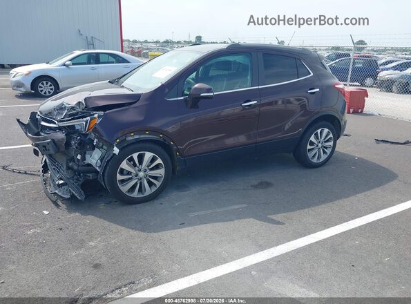 KL4CJASB0JB513215 2018 BUICK ENCORE Бордовый Передняя левая четверть