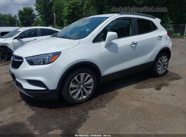 KL4CJASB0KB702402 2019 BUICK ENCORE White Vista tres cuartos delantera izquierda