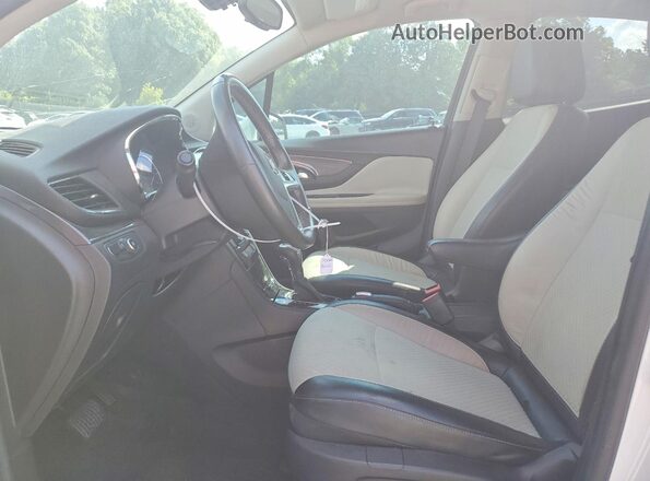 KL4CJASB1HB007774 2017 BUICK ENCORE White წინა სალონის ხედი