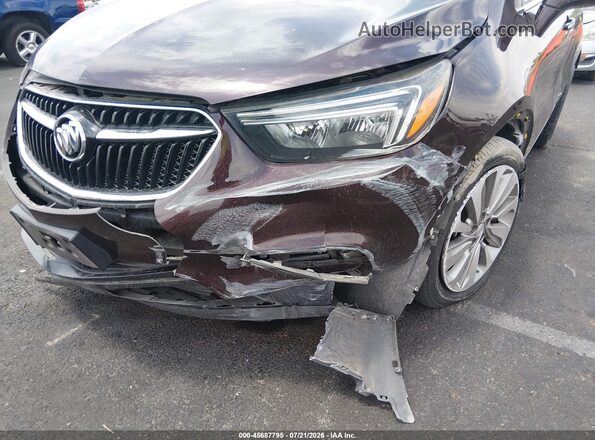 KL4CJASB1HB100164 2017 BUICK ENCORE Burgundy წინა ხედი