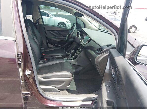KL4CJASB1HB100164 2017 BUICK ENCORE Burgundy წინა სალონის ხედი