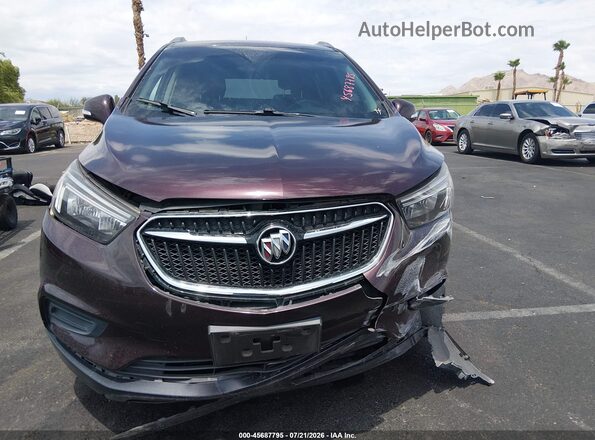 KL4CJASB1HB100164 2017 BUICK ENCORE Burgundy წინა პანელის ხედი