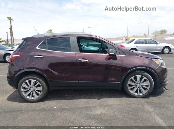 KL4CJASB1HB100164 2017 BUICK ENCORE Burgundy ხელსაწყოთა პანელის ხედი