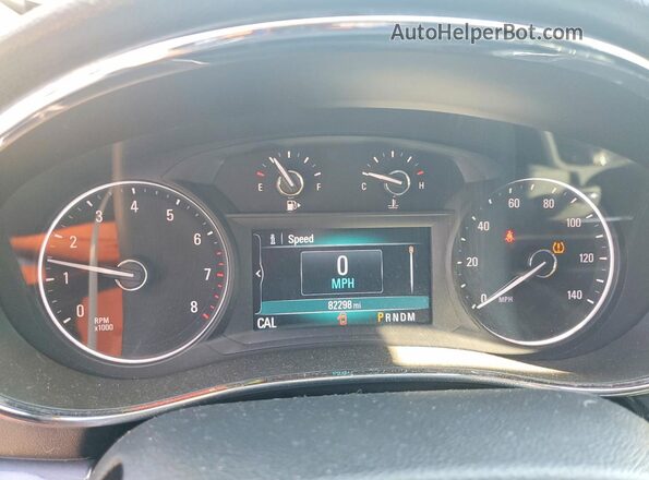 KL4CJASB1HB111830 2017 BUICK ENCORE Синий Вид щитка приборов
