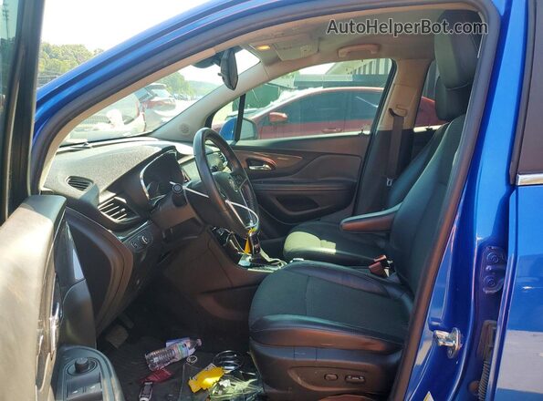 KL4CJASB1HB111830 2017 BUICK ENCORE Синий Вид салона спереди