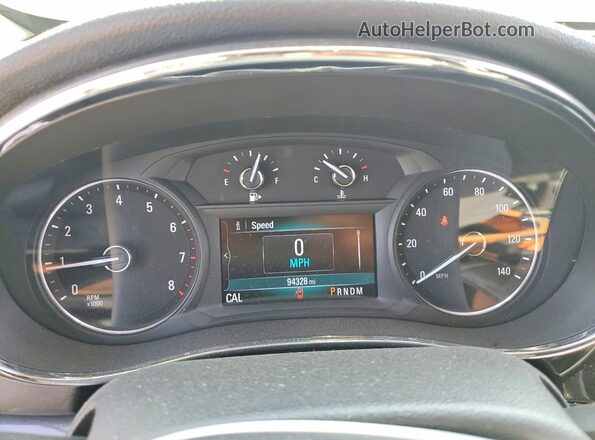 KL4CJASB1JB516740 2018 BUICK ENCORE Black ხელსაწყოთა პანელის ხედი