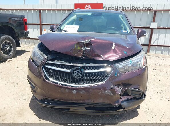 KL4CJASB1JB585069 2018 BUICK ENCORE Purple ხელსაწყოთა პანელის ხედი