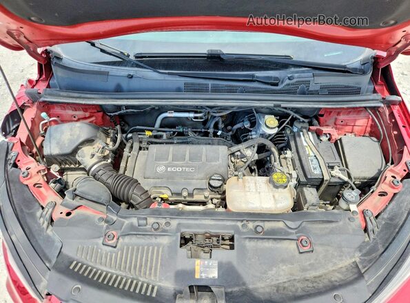 KL4CJASB1JB622461 2018 BUICK ENCORE Красный Вид подкапотного пространства