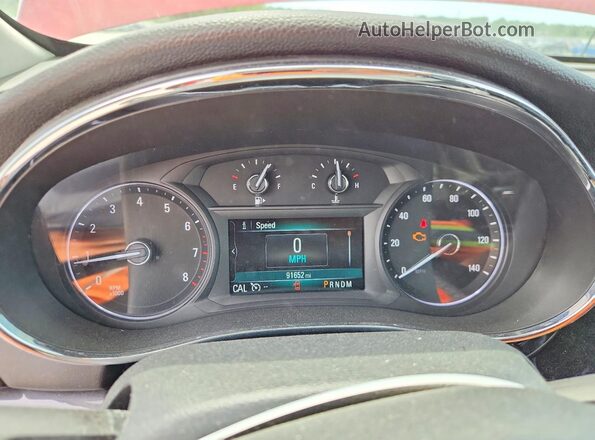 KL4CJASB1JB622461 2018 BUICK ENCORE Красный Вид щитка приборов